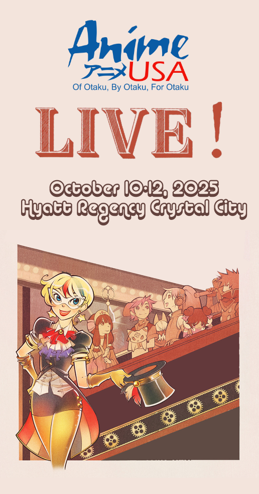 Anime USA LIVE logo with the date of AUSA 2025 and location.